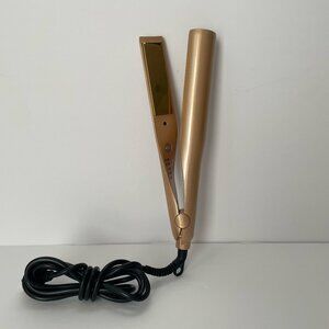 2-in-1 Twist Straightening Curling Iron Beauty Hair Care Auto Gold, Tested